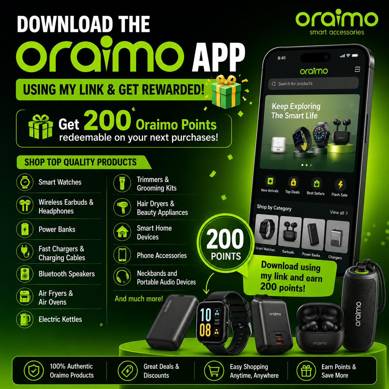 DOWNLOAD THE ORAIMO APP USING MY LINK & GET REWARDED