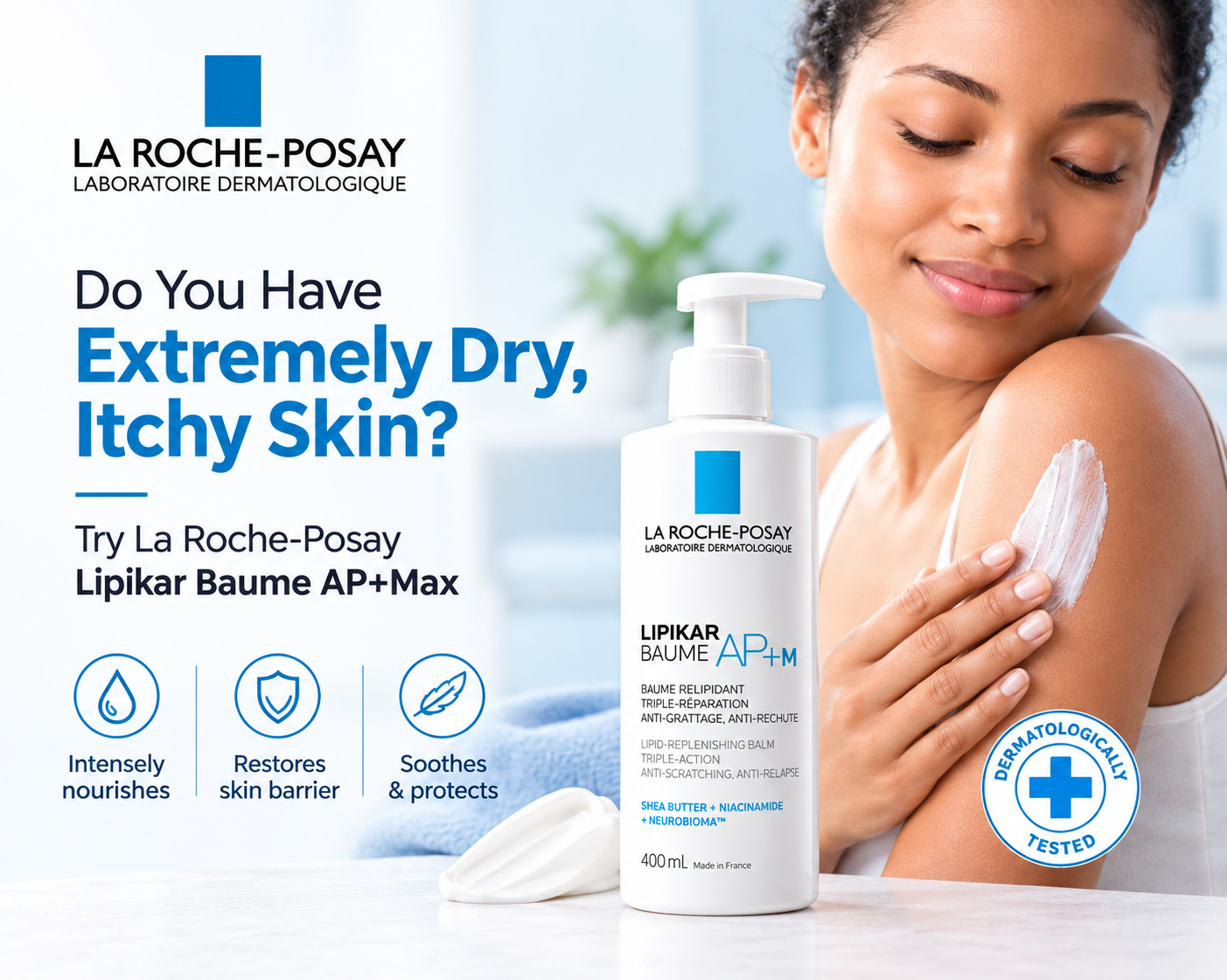 Do You Have Extremely Dry, Itchy Skin? Try La Roche-Posay Lipikar Baume AP+Max 400ml for sale in Nairobi
