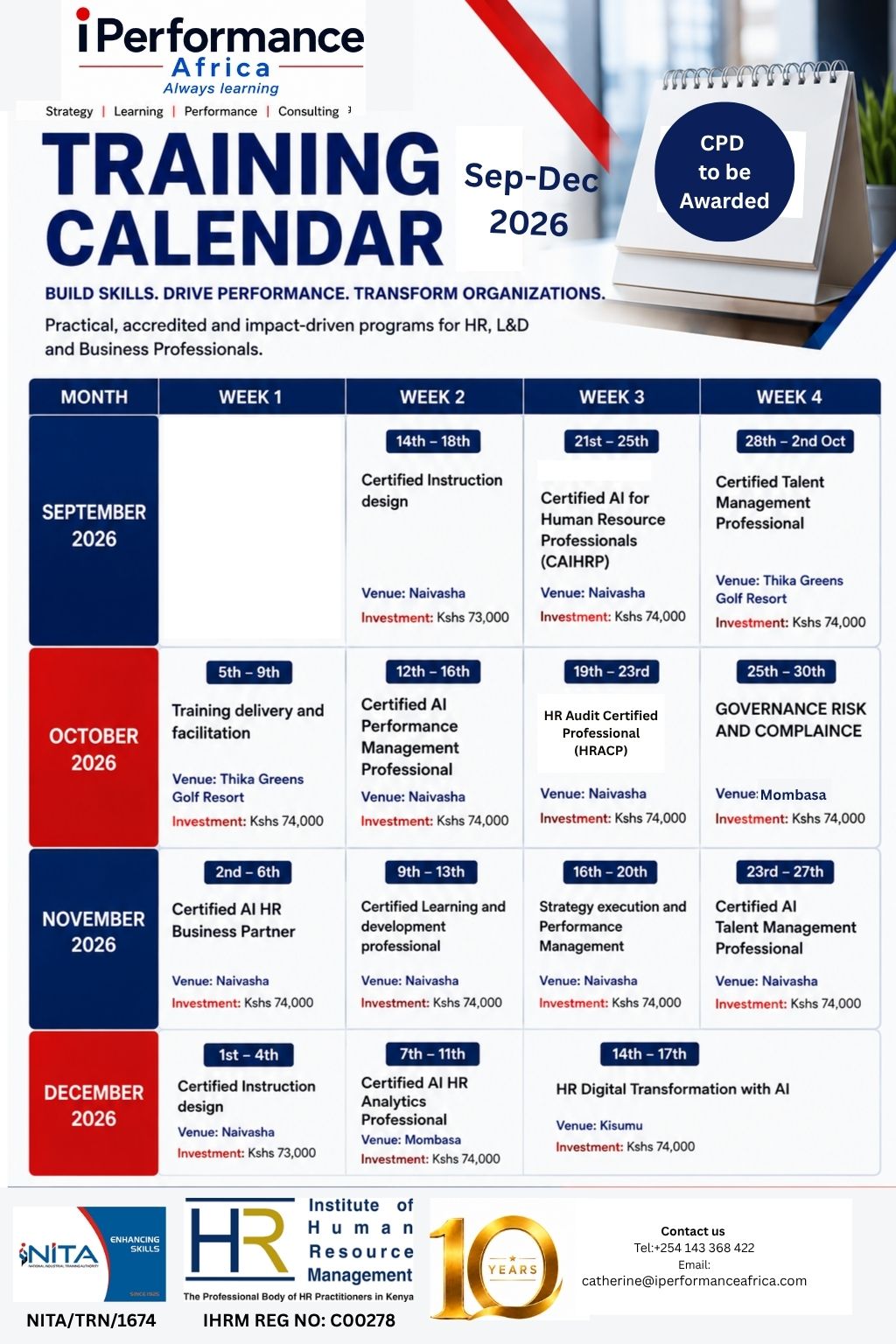 TRAINING PROGRAMS for sale in Nairobi