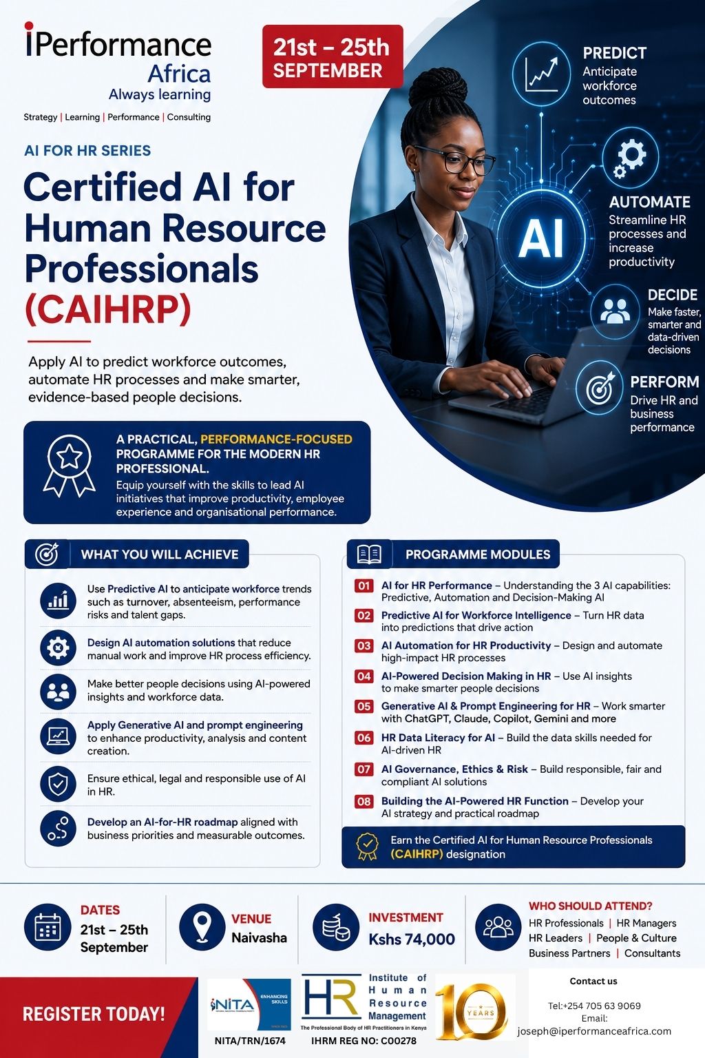 new AI with HRM for sale in Kiambu 
