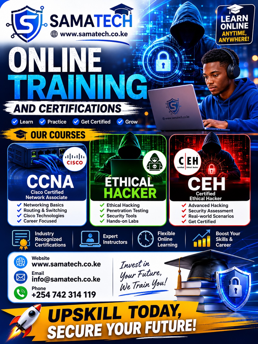 Top Ethical Hacker Training Institute  | SamaTech Training Institute for sale in Nairobi