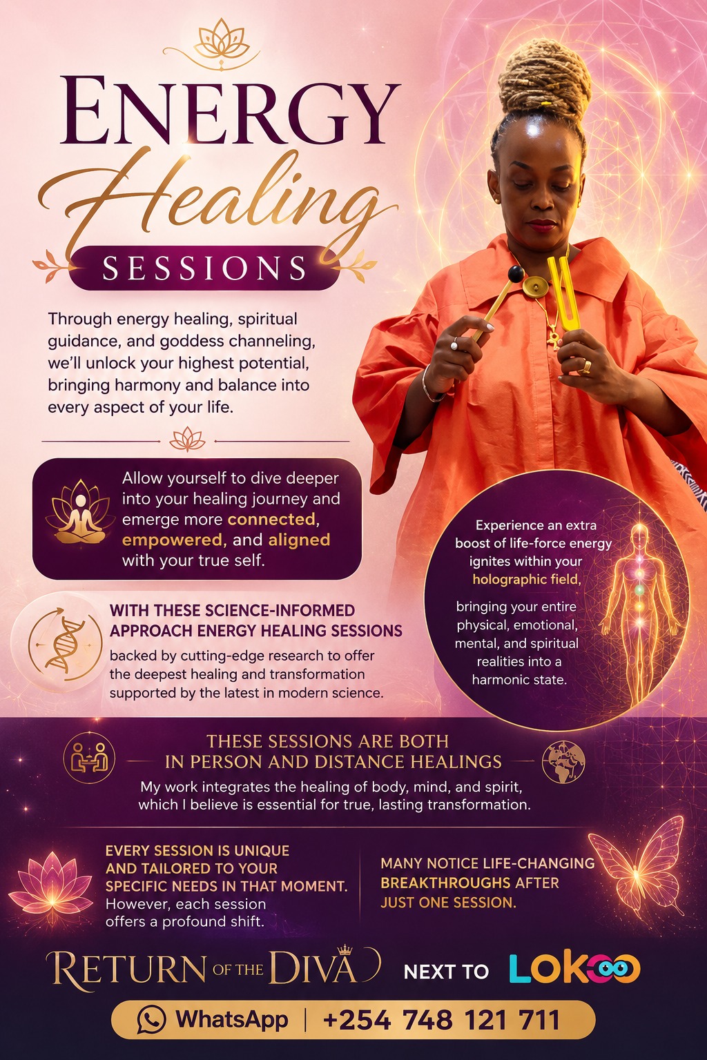 Energy Healer sessions 